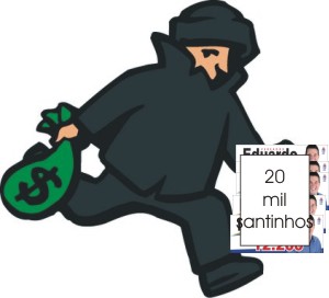 O CASO DO LADRÃO DE SANTINHOS: candidato a vereador em Divinópolis encontra parte dos santinhos furtados do seu comitê print junior roubado